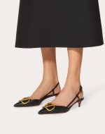 VLOGO SIGNATURE CALFSKIN SLINGBACK PUMP 40MM / 1.6 IN. - Image 5